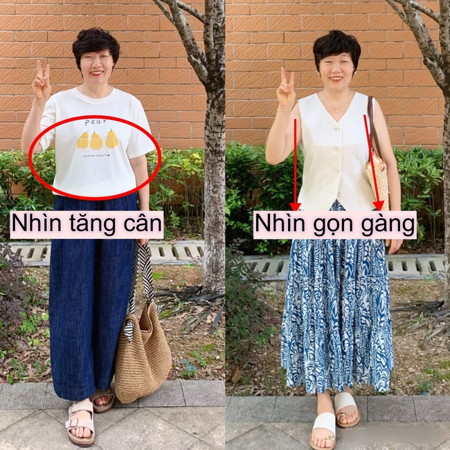 Phụ nữ tuổi 40+ nên tránh xa áo hoa sặc sỡ, chọn dáng suông thẳng để che khuyết điểm - Ảnh 12. Phụ nữ tuổi 40+ nên tránh xa áo hoa sặc sỡ, chọn dáng suông thẳng để che khuyết điểm - Ảnh 12.