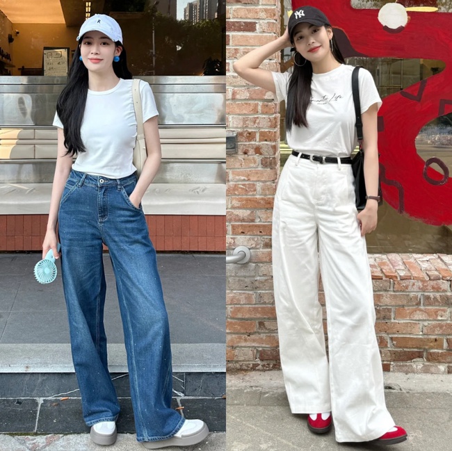 Năm nay "áo thun trắng basic" quá hot – học ngay những bí quyết này để mở khóa công thức thời trang mùa hè - Ảnh 3. Năm nay "áo thun trắng basic" quá hot – học ngay những bí quyết này để mở khóa công thức thời trang mùa hè - Ảnh 3.