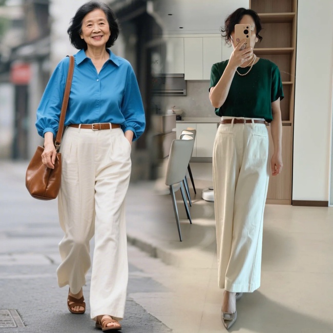 Phụ nữ tuổi 50 mặc thế này mới toát lên khí chất! Bí kíp phối đồ đơn giản ngày hè, nâng tầm phong thái mà không lo "sai lầm" - Ảnh 9. Phụ nữ tuổi 50 mặc thế này mới toát lên khí chất! Bí kíp phối đồ đơn giản ngày hè, nâng tầm phong thái mà không lo "sai lầm" - Ảnh 9.
