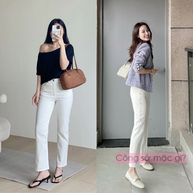 Phụ nữ 40+ nên có ít nhất một chiếc quần trắng: bí quyết mặc đẹp, thanh lịch mà không gò bó - Ảnh 4.