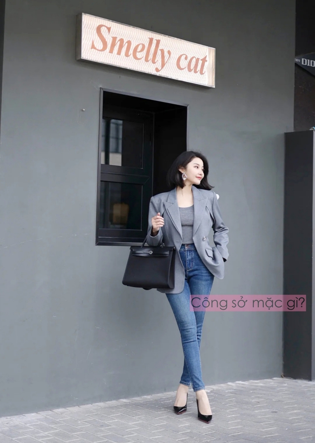 Đã thử nhiều phong cách, tôi thấy blazer quần lửng mới là outfit hack dáng chuẩn nhất - Ảnh 4. Đã thử nhiều phong cách, tôi thấy blazer quần lửng mới là outfit hack dáng chuẩn nhất - Ảnh 4.