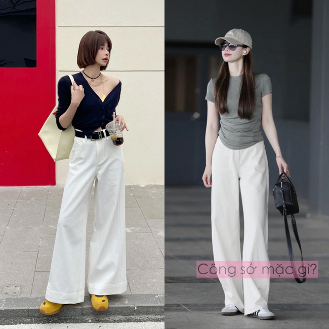 Phụ nữ 40+ nên có ít nhất một chiếc quần trắng: bí quyết mặc đẹp, thanh lịch mà không gò bó - Ảnh 8.