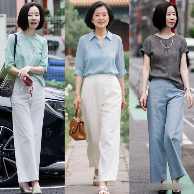 Mùa hè, vì sao phụ nữ trung niên nên tránh mặc quần không đường may ra đường? Xem loạt ảnh so sánh này là hiểu ngay! - Ảnh 13.
