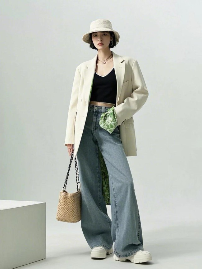 Blazer + quần jeans: Công thức phối đồ mùa xuân giúp phụ nữ 30+ vừa trẻ trung vừa sang trọng - Ảnh 2. Blazer + quần jeans: Công thức phối đồ mùa xuân giúp phụ nữ 30+ vừa trẻ trung vừa sang trọng - Ảnh 2.