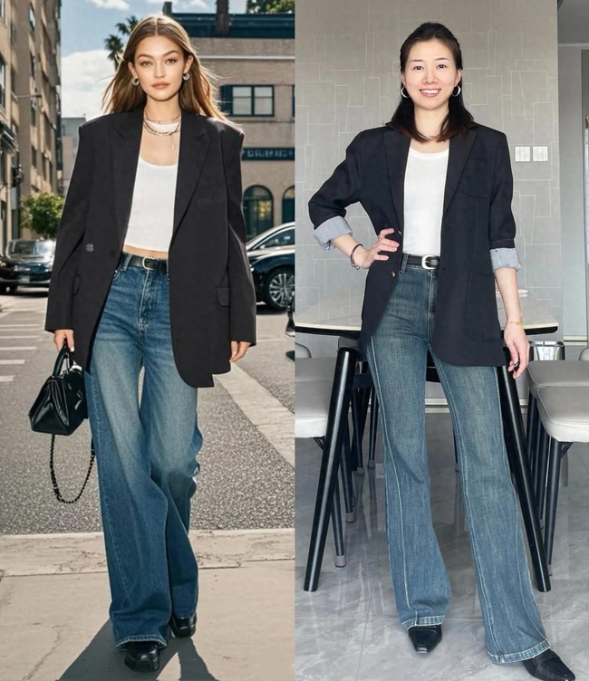 Blazer + quần jeans: Công thức phối đồ mùa xuân giúp phụ nữ 30+ vừa trẻ trung vừa sang trọng - Ảnh 1. Blazer + quần jeans: Công thức phối đồ mùa xuân giúp phụ nữ 30+ vừa trẻ trung vừa sang trọng - Ảnh 1.