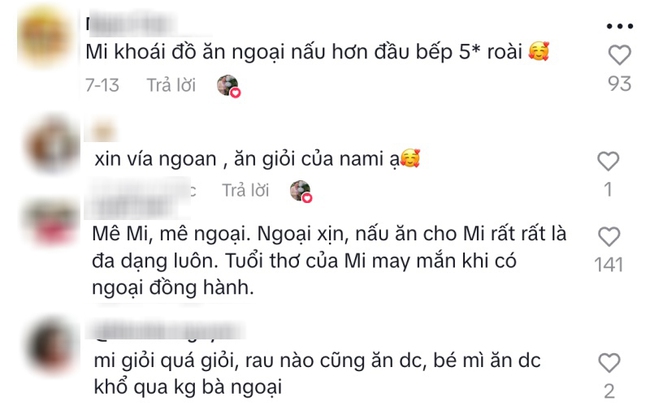 Con gái Tuấn Dương - Lucie Nguyễn &quot;mukbang nhí&quot; triệu view: Bà ngoại chăm chút từng bữa, thực đơn thay đổi mỗi ngày, các mẹ thi nhau xin vía - Ảnh 7.