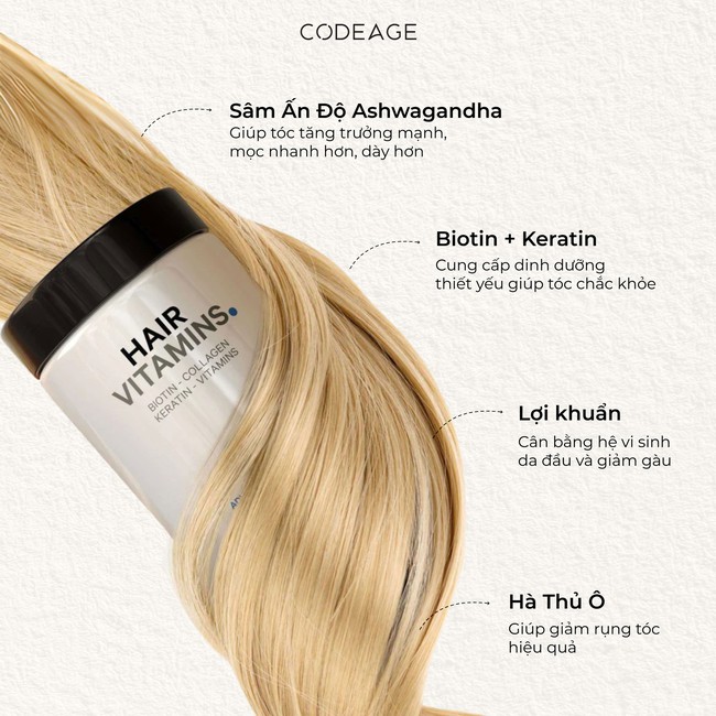 Chấm dứt nỗi lo rụng tóc sau sinh với TPBVSK Codeage Hair Vitamins - Ảnh 4.