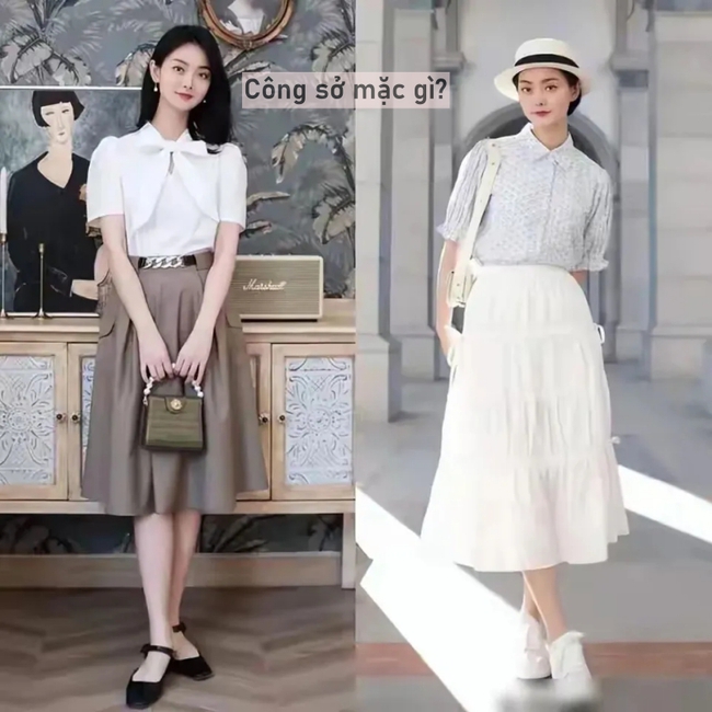 Thu này, chỉ cần sơ mi và chân váy là đủ để bạn nổi bật và duyên dáng - Ảnh 5.