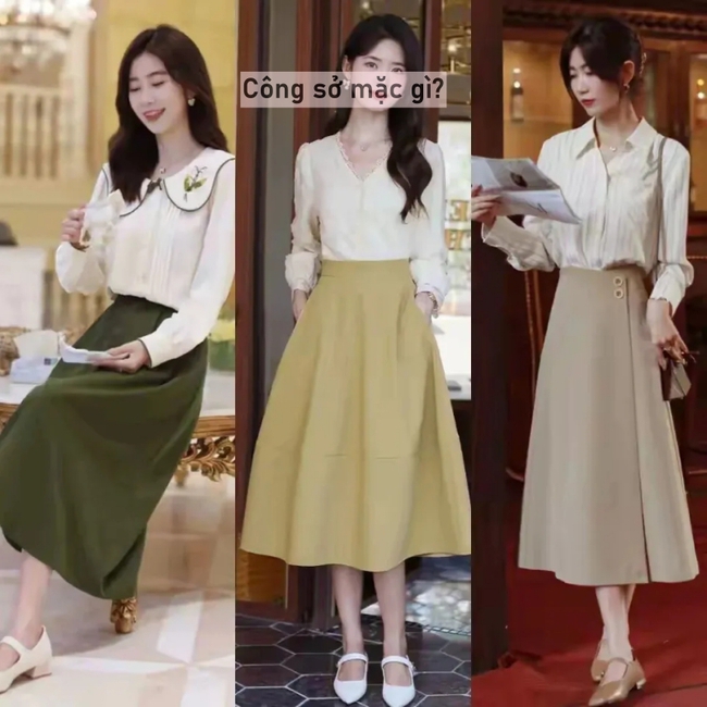 Thu này, chỉ cần sơ mi và chân váy là đủ để bạn nổi bật và duyên dáng - Ảnh 13.
