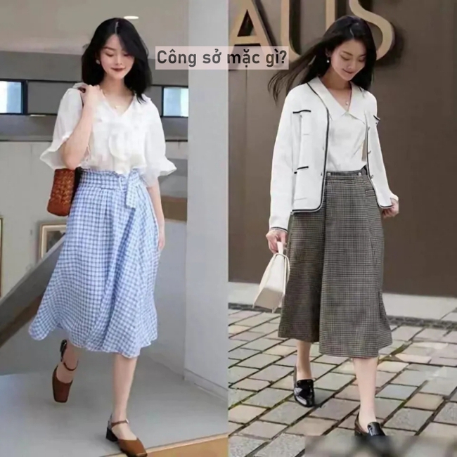 Thu này, chỉ cần sơ mi và chân váy là đủ để bạn nổi bật và duyên dáng - Ảnh 12.