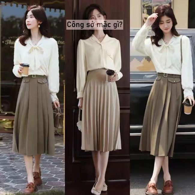 Thu này, chỉ cần sơ mi và chân váy là đủ để bạn nổi bật và duyên dáng - Ảnh 4.