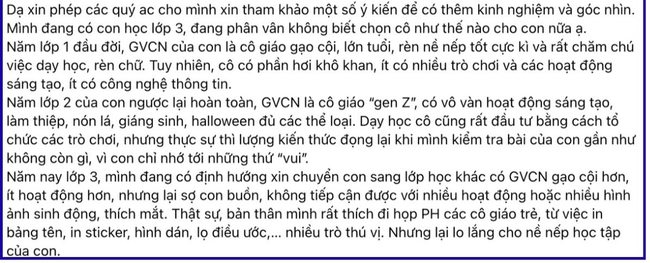 "Review" 3 cô giáo tiểu học, bà mẹ TP.HCM nhận về hàng trăm bình luận trái chiều - Ảnh 1. "Review" 3 cô giáo tiểu học, bà mẹ TP.HCM nhận về hàng trăm bình luận trái chiều - Ảnh 1.