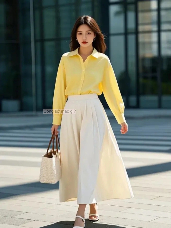 Mùa thu này, áo sơ mi lại hot trở lại! Ngay cả Cao Viên Viên cũng mê mặc, phối cùng váy hay quần đều rất đẹp - Ảnh 17.