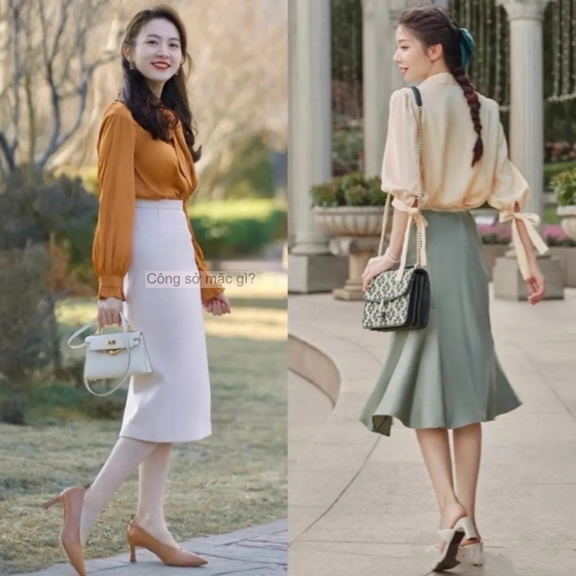 Mùa thu này, áo sơ mi lại hot trở lại! Ngay cả Cao Viên Viên cũng mê mặc, phối cùng váy hay quần đều rất đẹp - Ảnh 18.