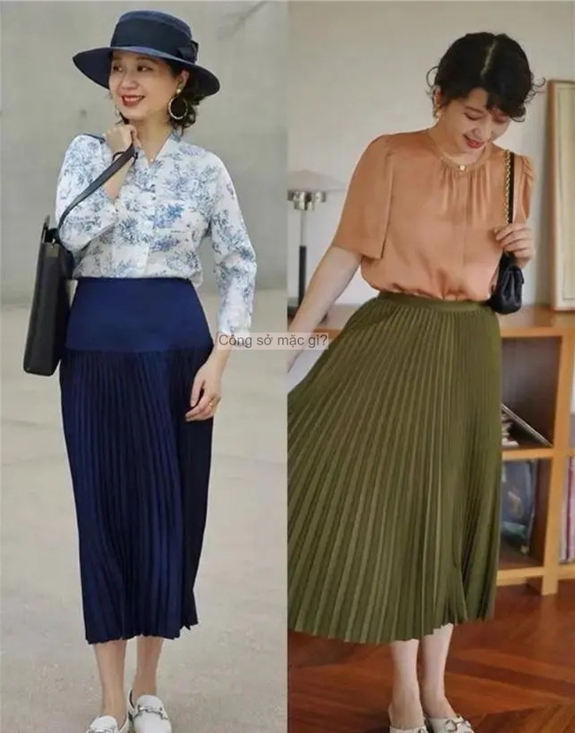 Đầu thu, “áo khoác mỏng + váy dài” hot rần rần! Phụ nữ trung niên mặc thế này vừa trẻ trung vừa sang, diện y chang cũng đẹp. - Ảnh 5.