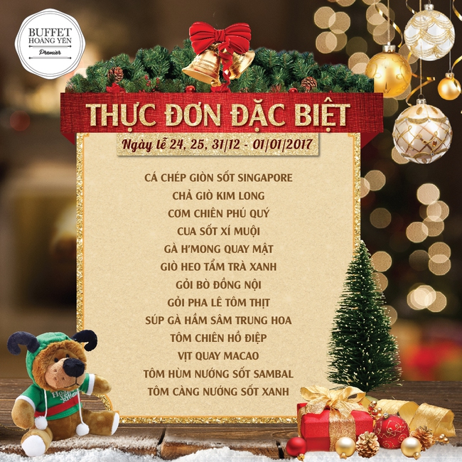 Đại tiệc buffet Gi&aacute;ng sinh ho&agrave;nh tr&aacute;ng nhất năm - Ảnh 4.