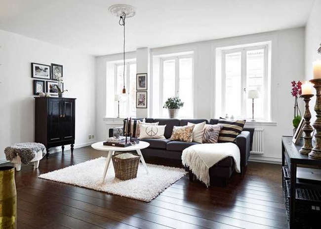 Những mẫu phòng khách đẹp phù hợp với các căn hộ 50m² - Ảnh 18.