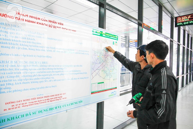 Xe buýt nhanh BRT ở Hà Nội chính thức đi vào vận hành sau thời gian thử nghiệm - Ảnh 7.