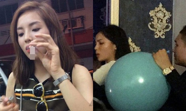 Hoa hậu Kỳ Duy&ecirc;n &aacute;m chỉ bị chơi xấu sau khi lộ ảnh h&uacute;t thuốc, h&iacute;t b&oacute;ng cười - Ảnh 1.