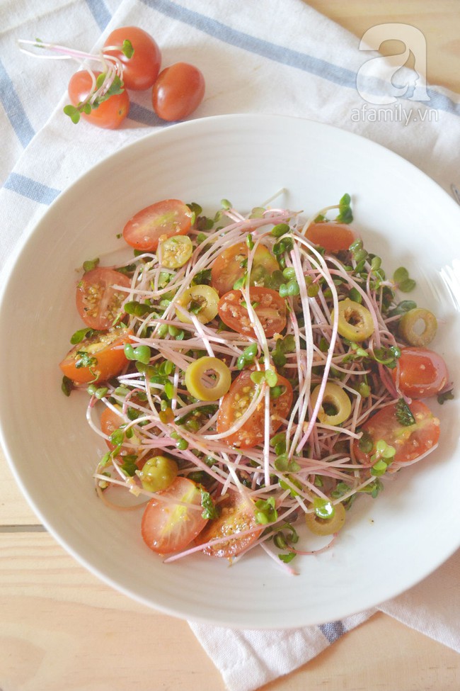 Salad rau mầm dầu giấm chống tăng cân dịp nghỉ lễ - Ảnh 9.