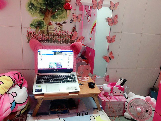 Căn phòng toàn Hello Kitty hồng chứng minh con gái dù trưởng thành vẫn mãi mãi tuổi xì tin - Ảnh 2.