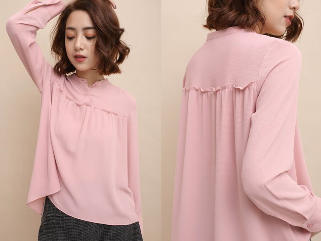 Loạt mẫu áo sơmi/blouse trơn màu giá chưa đến 500 ngàn từ thương hiệu Việt để các nàng chọn mua cho hè - Ảnh 13.