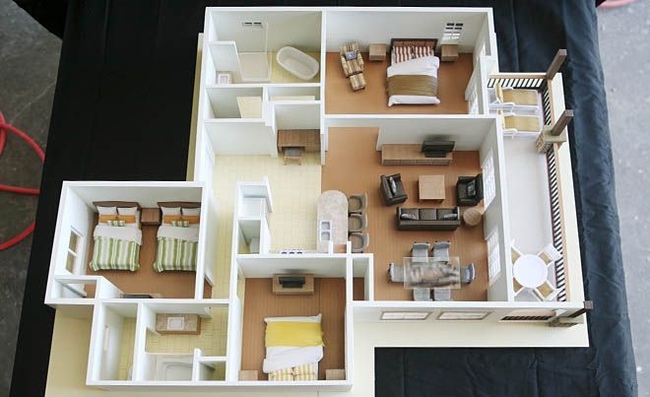 10 mẫu căn hộ 3 phòng ngủ đẹp, dễ ứng dụng cho những gia đình nhiều thế hệ cùng chung sống - Ảnh 4.