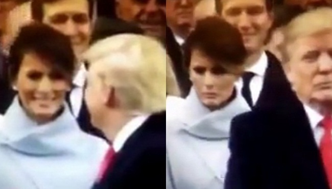 Đây đã là lần thứ hai cư dân mạng bắt gặp gương mặt khó hiểu này của bà Melania Trump - Ảnh 4.