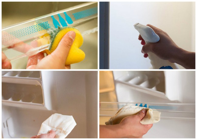 Làm sạch mọi ngóc ngách của tủ lạnh cực nhanh chỉ với nguyên liệu siêu rẻ tiền - Ảnh 4.