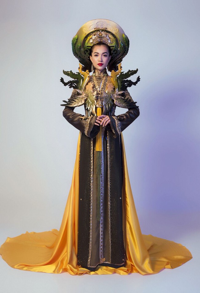 Cuối cùng, Lệ Hằng đã chọn trang phục dân tộc ở Hoa hậu Hoàn vũ đúng như lời đồn - Ảnh 10.