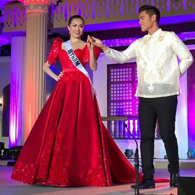 Lệ Hằng đẹp nổi bật khi trình diễn quốc phục Philippines ở Hoa hậu Hoàn vũ - Ảnh 9.