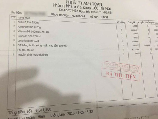 Sau vụ sản phụ hôn mê ở phòng khám 168 Hà Nội: Thêm 1 bệnh nhân tố phòng khám lừa đảo - Ảnh 5.