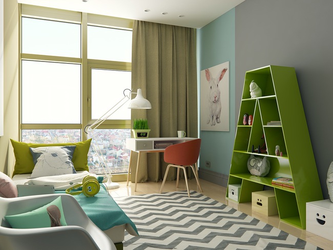 10 mẫu phòng ngủ cho bé đầy màu sắc và không gian vui chơi - Ảnh 9.