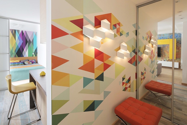 The use of color makes this 25m² apartment surprisingly beautiful - Photo 2.