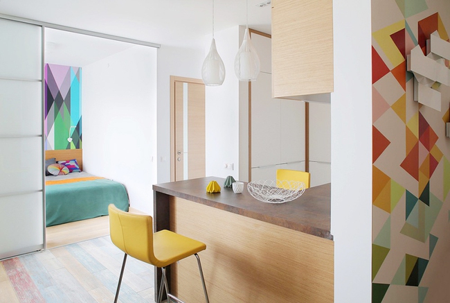 The use of color makes this 25m² apartment surprisingly beautiful - Photo 8.