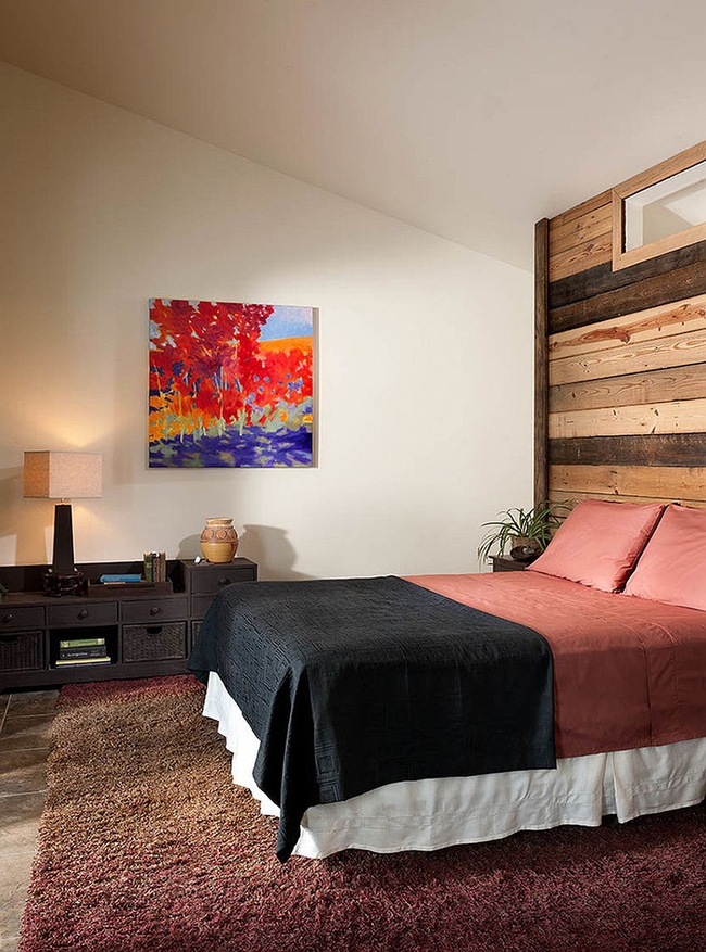 Cách sử dụng gỗ tái chế cho những bức tường phòng ngủ thêm quyến rũ - Ảnh 11.