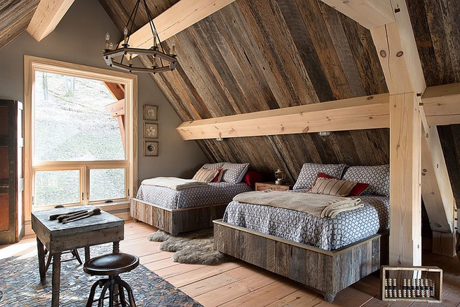 Cách sử dụng gỗ tái chế cho những bức tường phòng ngủ thêm quyến rũ - Ảnh 12.