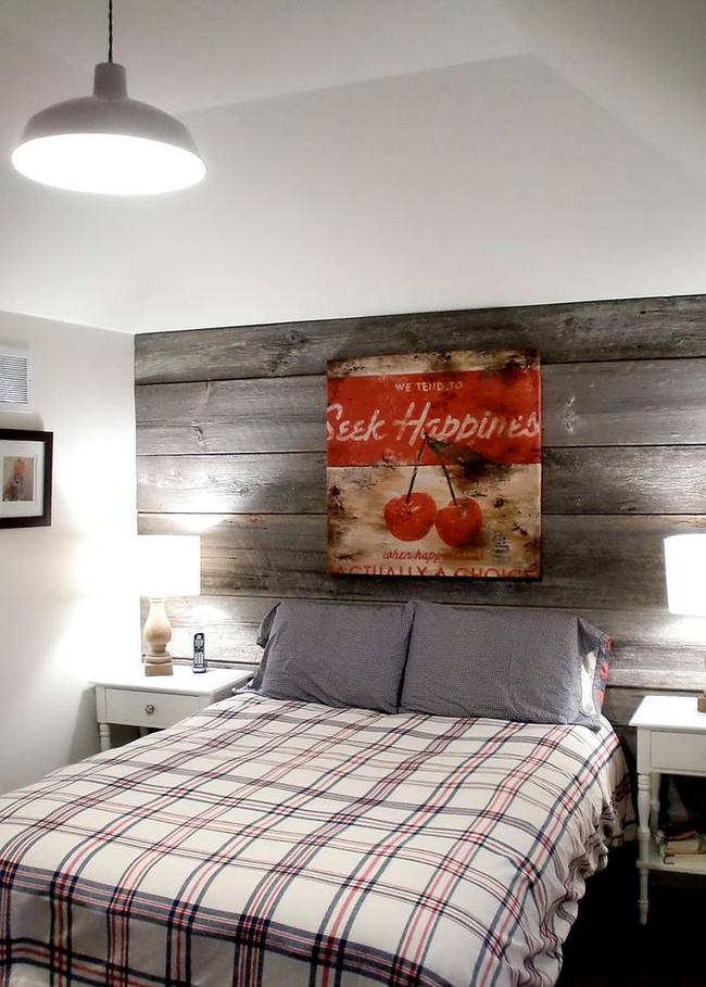 Cách sử dụng gỗ tái chế cho những bức tường phòng ngủ thêm quyến rũ - Ảnh 17.