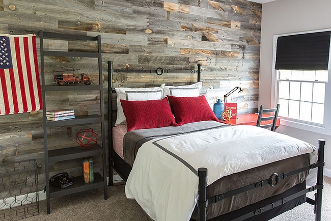 Cách sử dụng gỗ tái chế cho những bức tường phòng ngủ thêm quyến rũ - Ảnh 18.