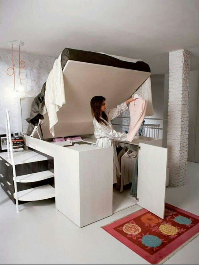 Thiết kế giường giường thông minh tích hợp tủ quần áo phù hợp cho mọi phòng ngủ nhỏ - Ảnh 4.