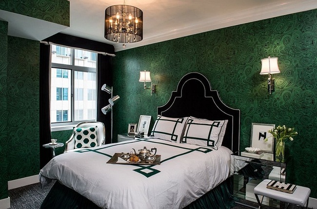 Khi đã chán đen, trắng, xám, hồng thì đừng quên xanh lá cũng là một gam màu rất tuyệt cho phòng ngủ - Ảnh 12.