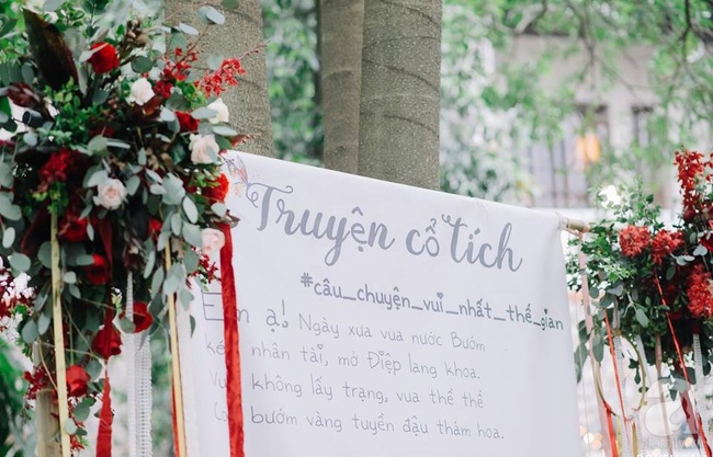 Cặp đôi Hà Thành trang trí tiệc cưới sân vườn với sắc đỏ đẹp như một giấc mơ về hạnh phúc - Ảnh 6.