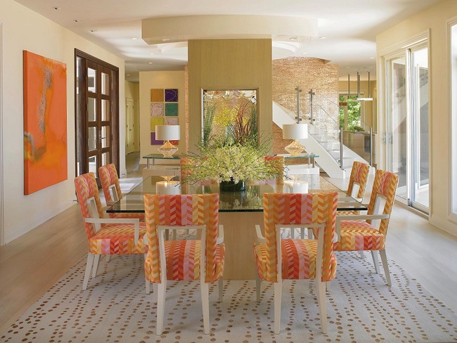 Trang trí phòng ăn với tông màu cam rực rỡ chính là xu hướng của mùa hè năm nay - Ảnh 3.