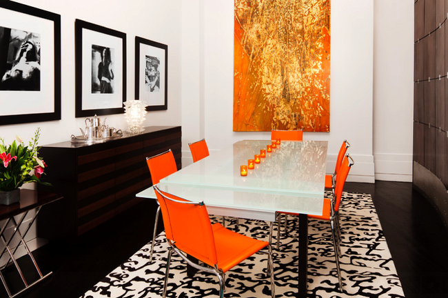 Trang trí phòng ăn với tông màu cam rực rỡ chính là xu hướng của mùa hè năm nay - Ảnh 4.