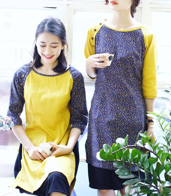 5 tiệm áo dài cách tân cực chất, giá dưới 1 triệu để đẹp cả Tết ở Hà Nội - Ảnh 5.