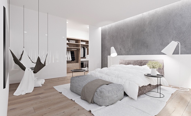17 thiết kế phòng ngủ với gam màu trắng khiến bạn không thể không yêu - Ảnh 11.