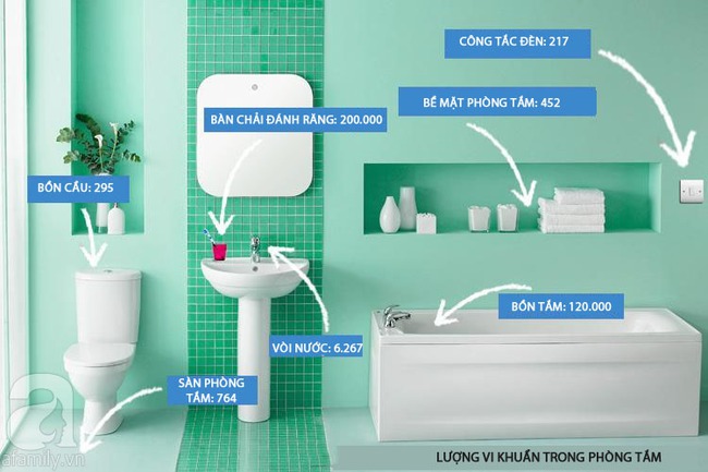 Có bao nhiêu vi khuẩn đang lẩn quất trong phòng tắm nhà bạn? - Ảnh 1.
