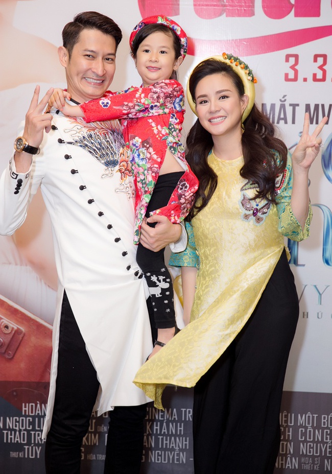 Vắng vợ đẹp, Huy Khánh và con gái vui vẻ sánh đôi Vy Oanh - Ảnh 2.