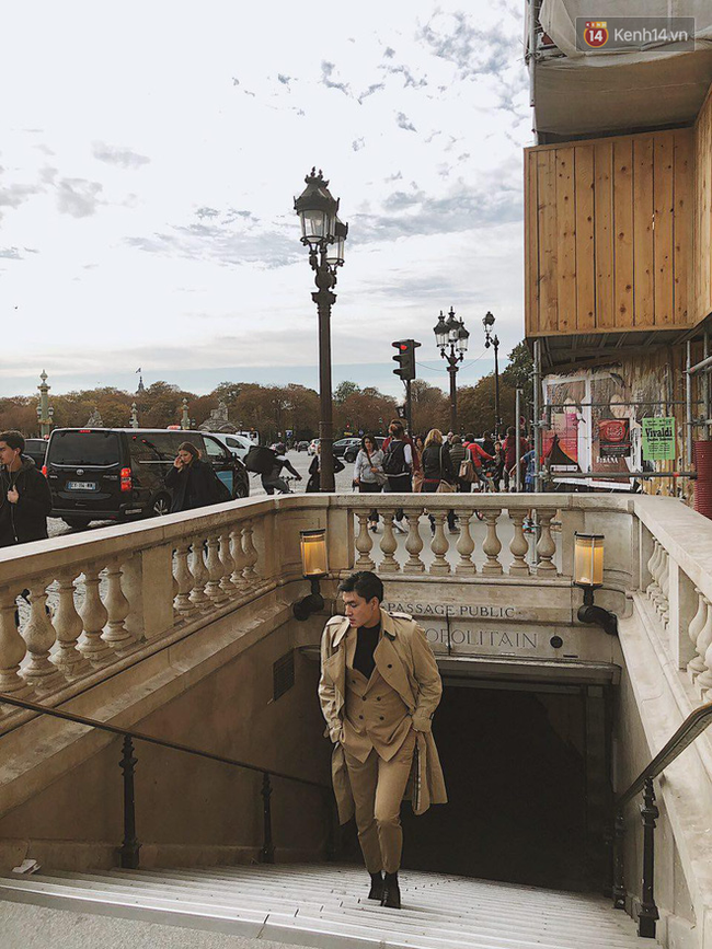 Á hậu Hoàng Thùy khoe chân dài miên man, sánh đôi với soái ca lịch lãm Quang Đại tại Paris - Ảnh 4.