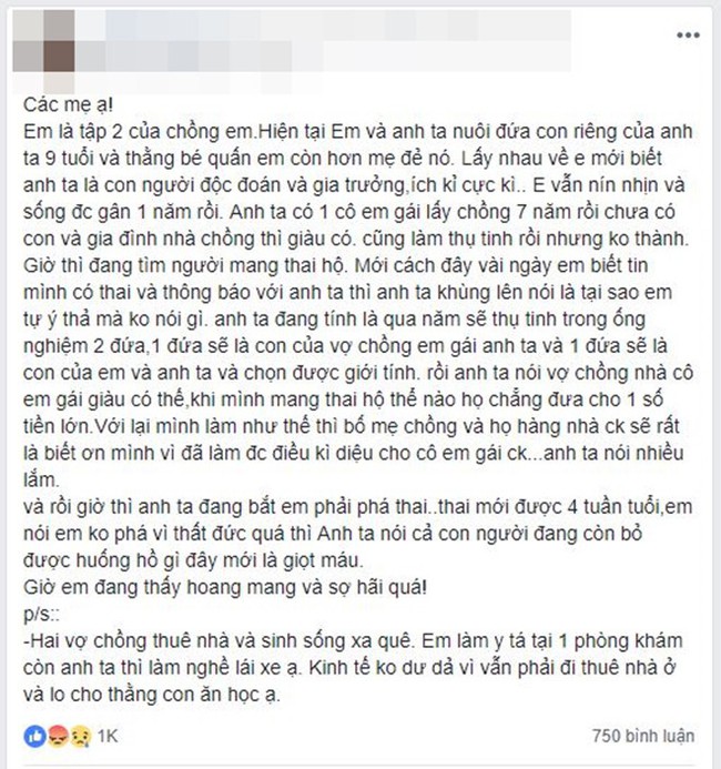 Vợ trẻ mang thai nhưng chồng chẳng vui mừng mà lại bắt bỏ đi, dân mạng còn phẫn nộ hơn khi biết lý do - Ảnh 1.